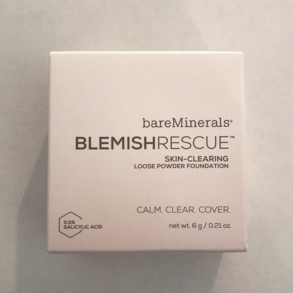BareMinerals Blemish Rescue loose powder foundation 
Fair 1c